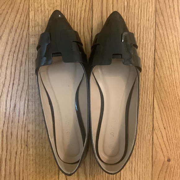 Wild Diva Black Pat Flats Pippa-410 - Picture 9 of 10